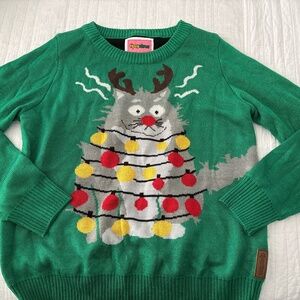 Tipsy elves -large kitty sweater
